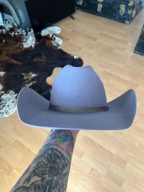 Rodeo king  Felt Western Hat with Leather Band